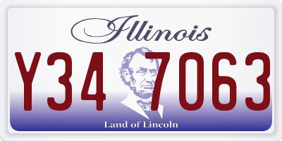 IL license plate Y347063