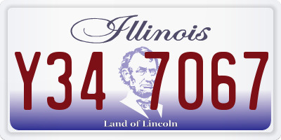 IL license plate Y347067