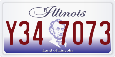 IL license plate Y347073