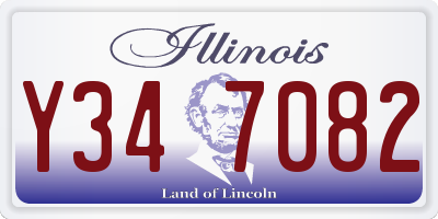 IL license plate Y347082