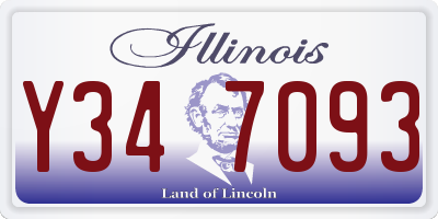 IL license plate Y347093