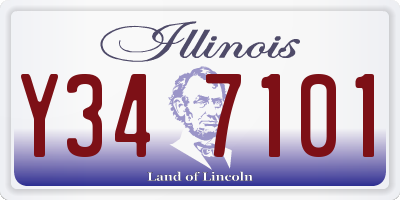 IL license plate Y347101