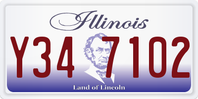 IL license plate Y347102