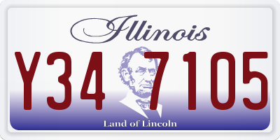 IL license plate Y347105