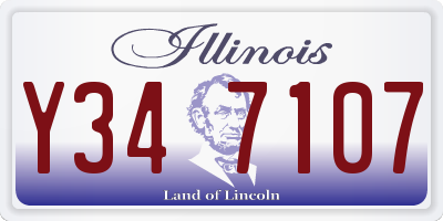 IL license plate Y347107