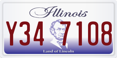 IL license plate Y347108