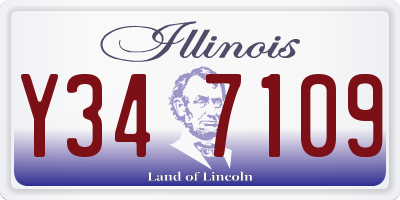 IL license plate Y347109