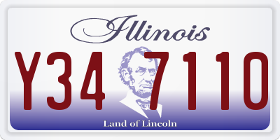 IL license plate Y347110