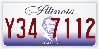 IL license plate Y347112
