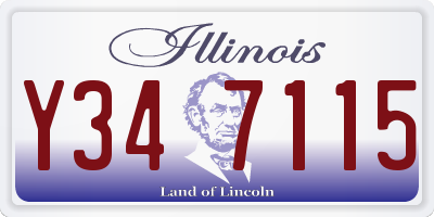 IL license plate Y347115