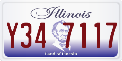 IL license plate Y347117