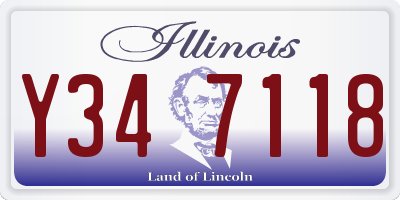 IL license plate Y347118