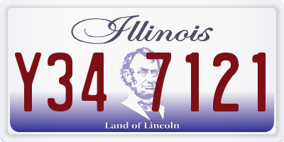 IL license plate Y347121
