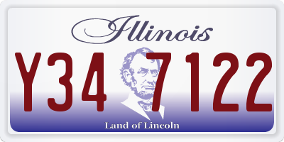 IL license plate Y347122