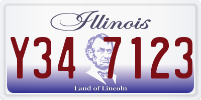 IL license plate Y347123