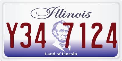 IL license plate Y347124