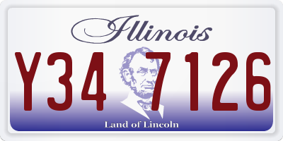 IL license plate Y347126