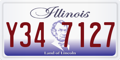 IL license plate Y347127