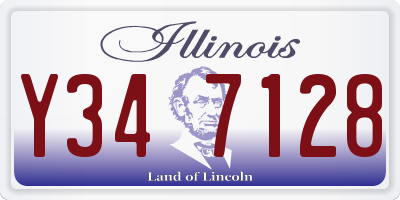 IL license plate Y347128