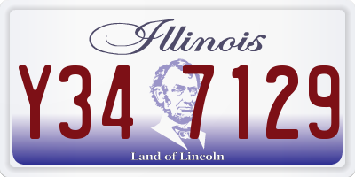 IL license plate Y347129