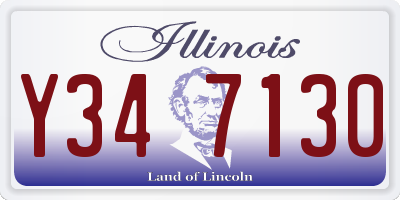 IL license plate Y347130