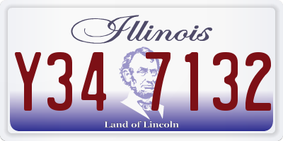 IL license plate Y347132