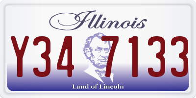 IL license plate Y347133