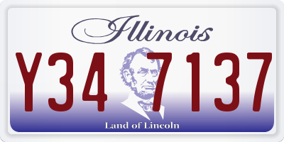 IL license plate Y347137