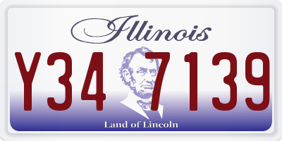 IL license plate Y347139