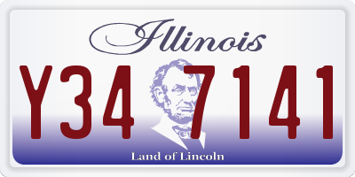 IL license plate Y347141