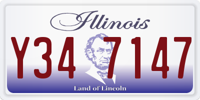 IL license plate Y347147