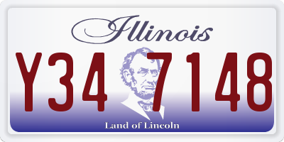 IL license plate Y347148