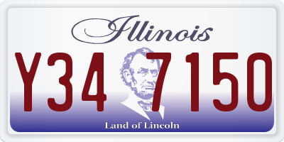 IL license plate Y347150