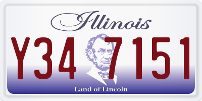 IL license plate Y347151