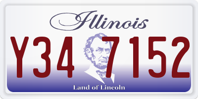 IL license plate Y347152