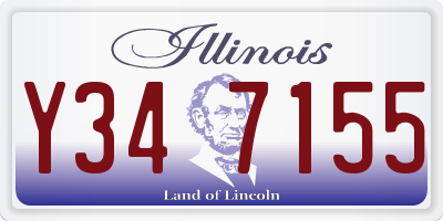 IL license plate Y347155