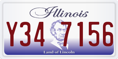 IL license plate Y347156