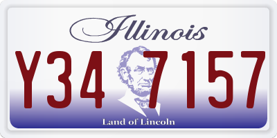 IL license plate Y347157