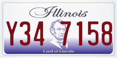 IL license plate Y347158