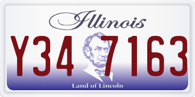 IL license plate Y347163