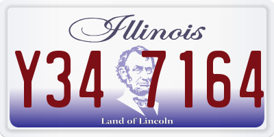 IL license plate Y347164
