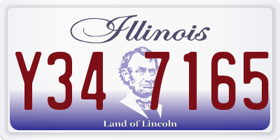 IL license plate Y347165