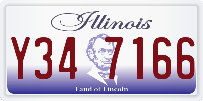 IL license plate Y347166