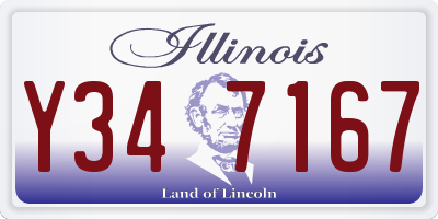 IL license plate Y347167