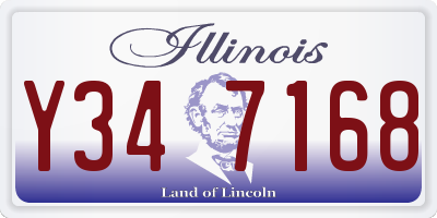 IL license plate Y347168