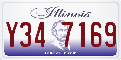 IL license plate Y347169