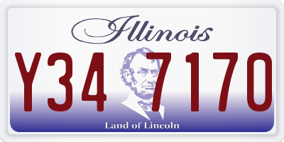 IL license plate Y347170