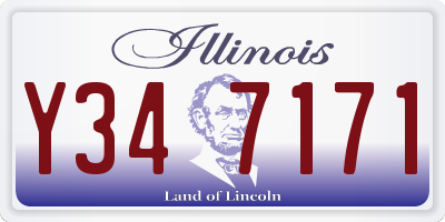 IL license plate Y347171