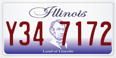 IL license plate Y347172