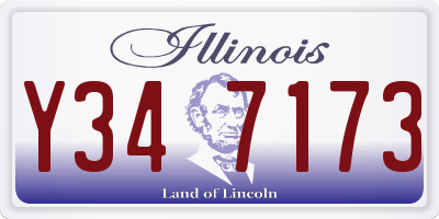 IL license plate Y347173